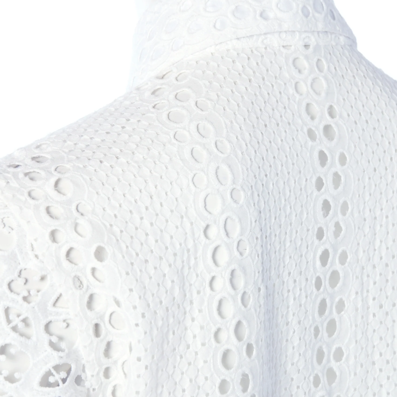 Holland Cooper Broderie Lace Shirt - White-6